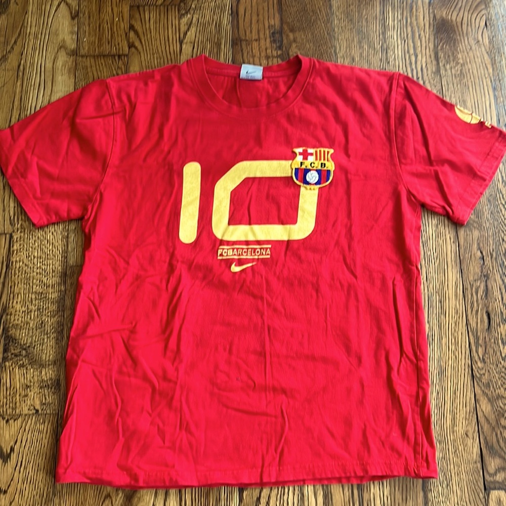 Red Ronaldinho Nike Tee